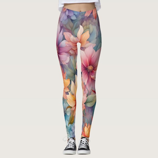 Fin Blommigt Leggings (Framsida)