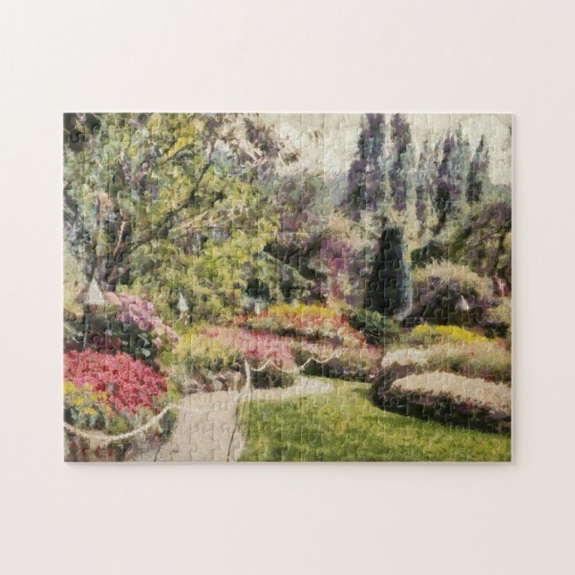 Fin Blommigt liggande Pussel (Horisontell)