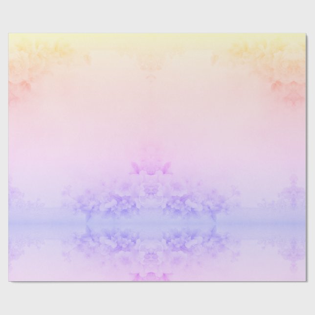 Fin Blommigt Presentpapper (Platt)