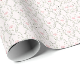 Fin Blommigt Presentpapper