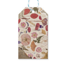 Fin Blommigt pressad