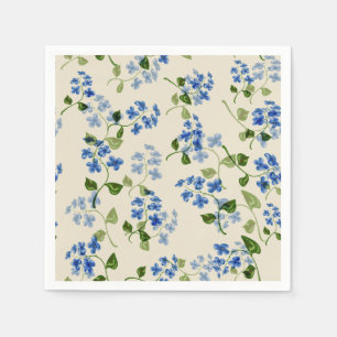 Fin blommigt, sömlös mönster glöm-mig-ej bl pappersservett