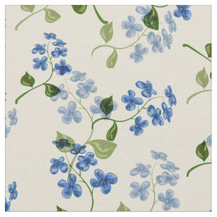 Fin blommigt, sömlös mönster glöm-mig-ej bl tyg