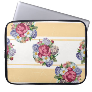 Fin blommigt sömlös mönster med hydrangea p laptop fodral