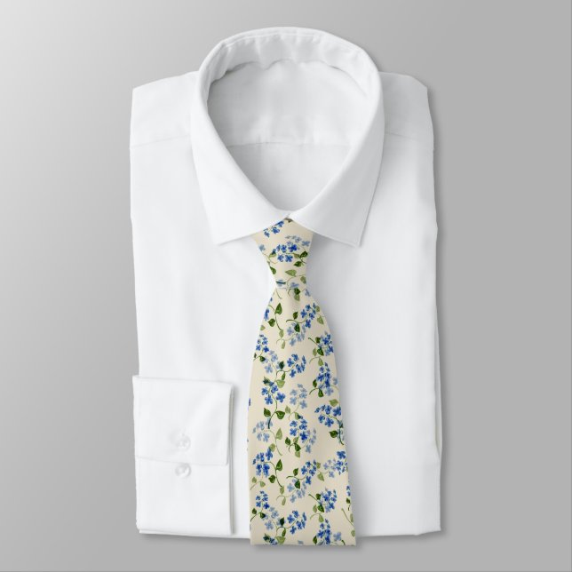 Fin blommigt sömlös mönster slips (Bunden)