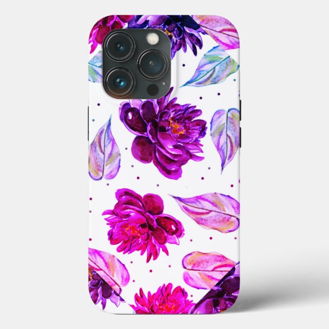 Fin Blommigt, vattenfärg Fodral-Mate iphone case (Baksida )