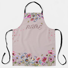 Fin Blommigt Watercolor Large Apron