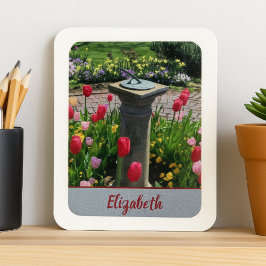 Fin blomsterträdgård magnet