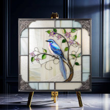 Fin Bluebird på Blommar Vine