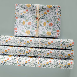 Fin botanisk Blommigt Decoupage Gift