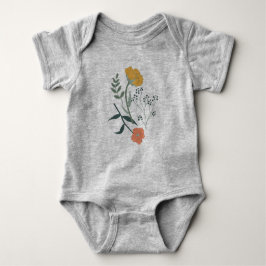 Fin botanisk Blommigt Motif T Shirt