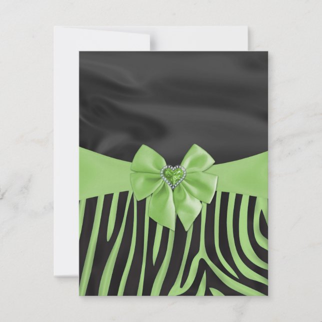 Fin chic elegant silke textileeffekter zebra (Framsida)