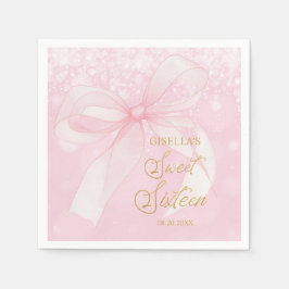 Fin Coquette Rosa Ribbon Bows Sweet 16 Sexton Pappersservett