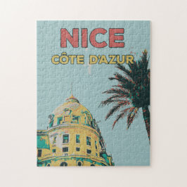 Fin Côte d'Azur Negresco illustration Frankrike Pussel