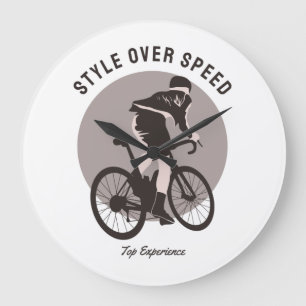 Fin cykeldesign - Stil över hastighet Stor Klocka