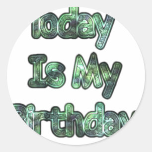 Fin dag är min födelsedag Hakuna Matata.png Runt Klistermärke