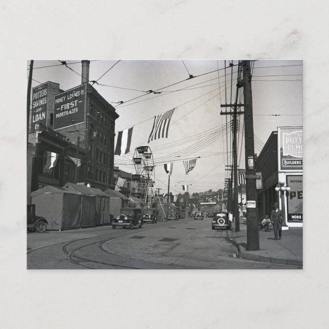 Fin dag i East Liverpool Ohio Vykort (Framsida)