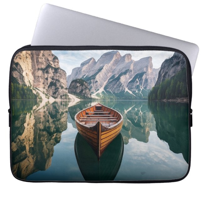 Fin dag på bergen laptop fodral (Framsidan)