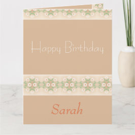 Fin Daisy med mönster Kort