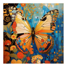 Fin dekorativ fjärilsmussla Blommigt