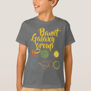 Fin design av Planet Galaxy-kombinationen T Shirt