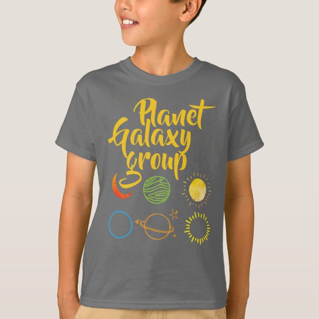Fin design av Planet Galaxy-kombinationen T Shirt (Framsida)