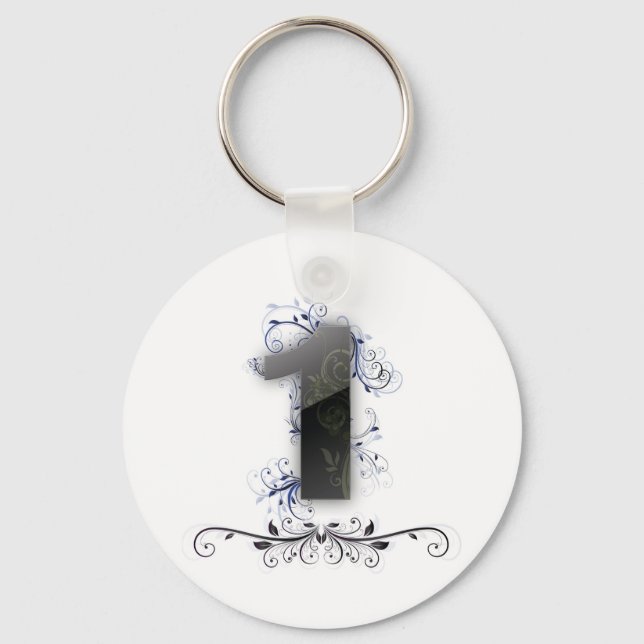 Fin design för nummer 1 nyckelring (Framsida)
