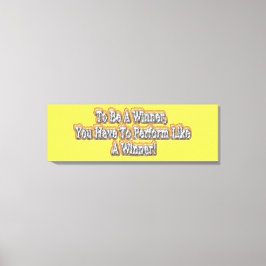 Fin design om "att vara en vinnare"-offert! T-S Canvastryck