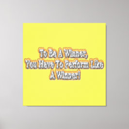 Fin design om "att vara en vinnare"-offert! T-S Canvastryck