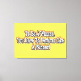 Fin design om "att vara en vinnare"-offert! T-S Canvastryck