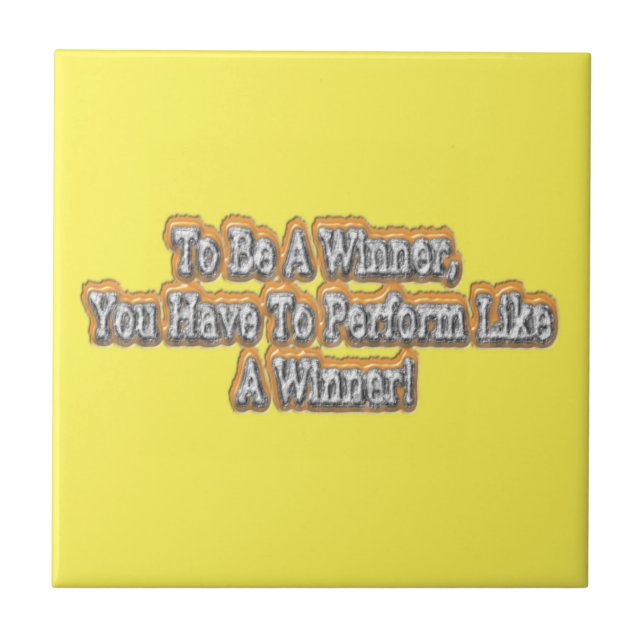 Fin design om "att vara en vinnare"-offert! T-S Kakelplatta (Framsidan)