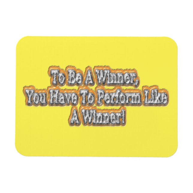 Fin design om "att vara en vinnare"-offert! T-S Magnet (Horisontell)
