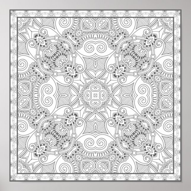 Fin design Zendoodle 2 Poster (Framsidan)
