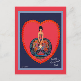 Fin designkopia av 1920-talatens Alla hjärtans Vin Vykort