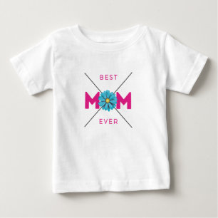 Fin designtext bäst Mamma någonsin med hjärta T Shirt