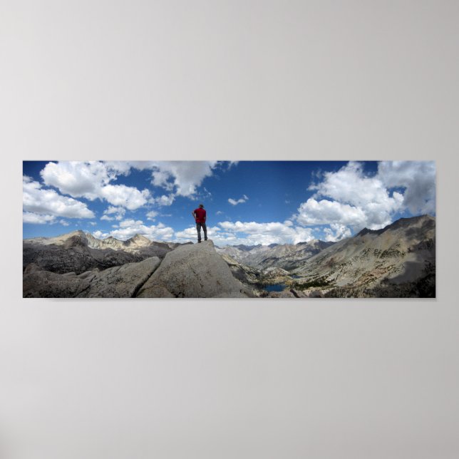 Fin Dome Panorama - John Muir Trail Poster (Framsidan)