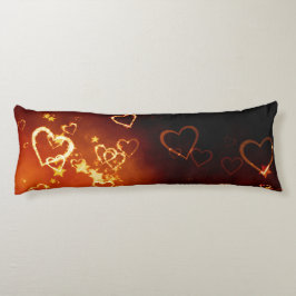 Fin Dubbla Tone Heart Pillow Kroppskudde