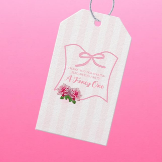 Fin enbåge blommig 1-årsfest presentetikett (Skapare uppladdad)