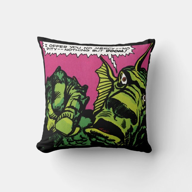 "Fin Fang Foom" Dekorativ kudde (Framsida)
