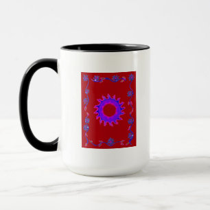 Fin Fantastisk Indian Motif Mehndi Maroon Art. Mugg