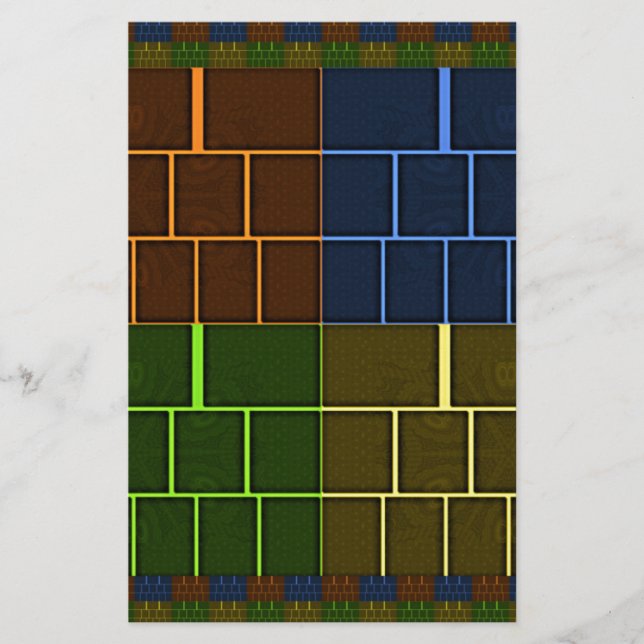 Fin Fantastisk Rainbow Färg Geometridesign (Framsida)
