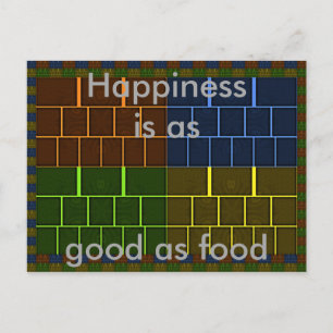 Fin Fantastisk Rainbow Färg Geometridesign Vykort