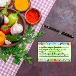 Fin färgad mat att göra i lista 4" x 3" post-it block