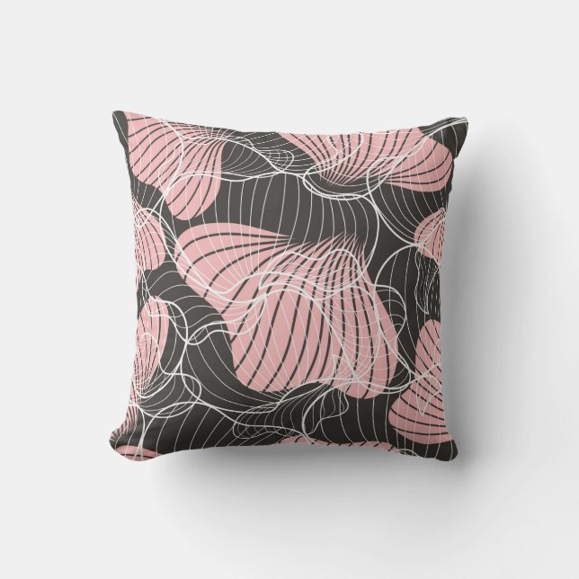 Fin färglös abstrakt sömlös mönster. Baksida Kudde (Framsida)