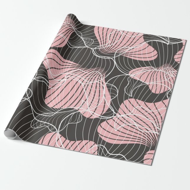 Fin färglös abstrakt sömlös mönster. Baksida Presentpapper (Utrullad)