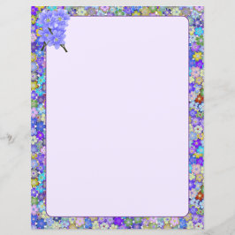 Fin färgstark Floral 8,5 x 11 stationär