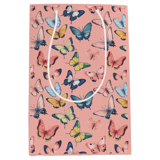 Fin färgstark utskrift av fjäril (Framsidan)