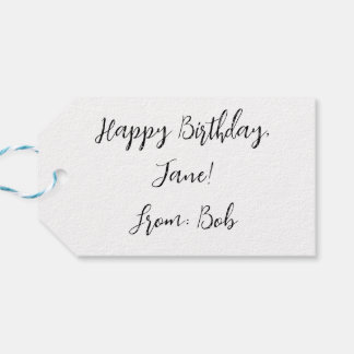 Fin färgstark utskrift av fjäril presentetikett