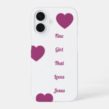"Fin flicka som älskar Jesus" Telefonfodral,