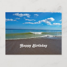 Fin födelsedagsbild på havet